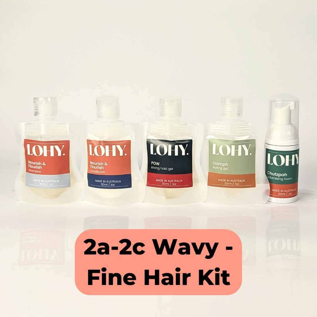 2a, 2b, 2c - Wavy Hair Kit