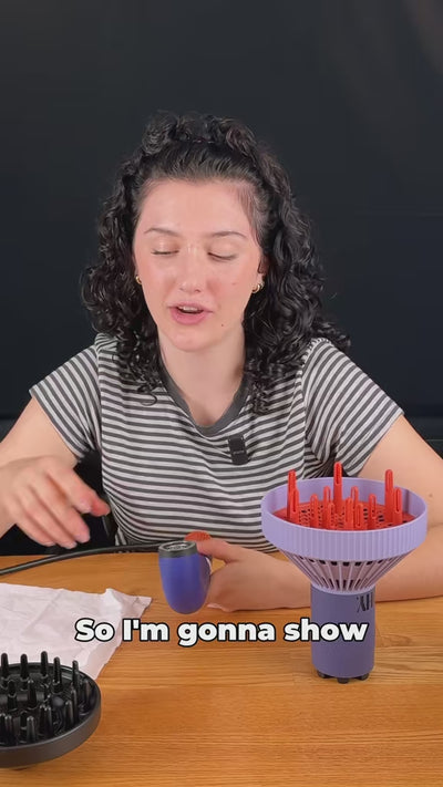 Holly tests the diffuser with tissues 